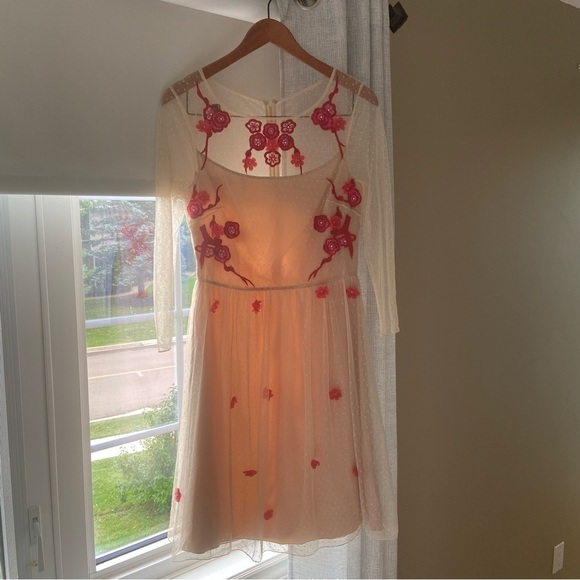 Alice By Temperley Nude Embellished Embroidery Dress - Picture 16 of 16